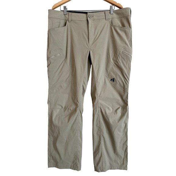 Eddie‎ Bauer Men's First Ascent Pants-Size 40x30-Khaki Color-EUC - Picture 1 of 9